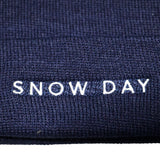 "Snow Day" Navy Beanie
